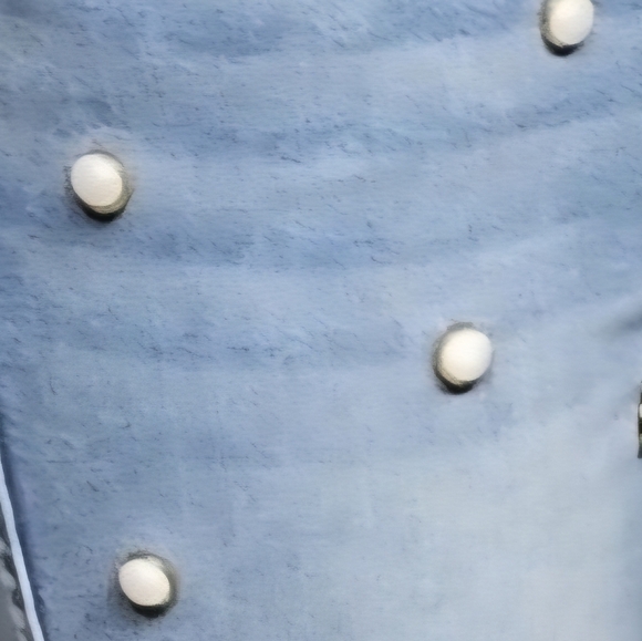 7 For All Mankind Edie Crop Stretch Straight-leg Jeans Pearl embellished /Sz 24 - Picture 4 of 16